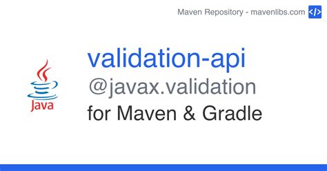 javax validation api maven
